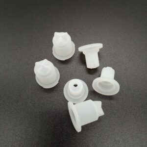 Custom Medical Grade LSR Vacuum Duckbill Check Valve Cross Opening Optical Trocar Cross-slit Silicone Check Valve