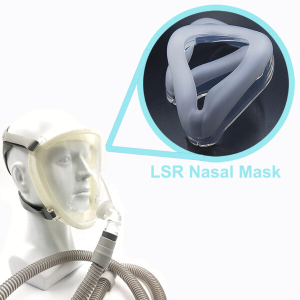 Customized Medical LSR CPAP Mask Cushion Anesthesia Mask Ventilator Liquid Silicone Nasal Mask Ventilation Accessories - 图片 6
